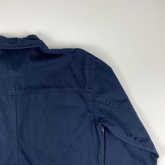 VTG 90's Paul Harris Design Shacket Cotton Twill Button Front Pockets Gorpcore - Picture 9 of 11